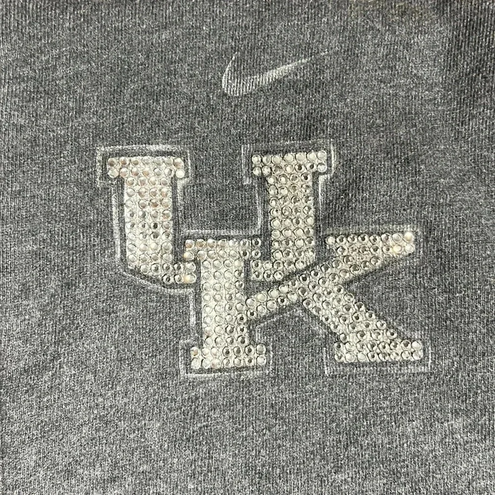 Nike‎ Kentucky Wildcats Rhinestone ZipUp Hoodie Gray Med Womens NCAA Sweatshirt